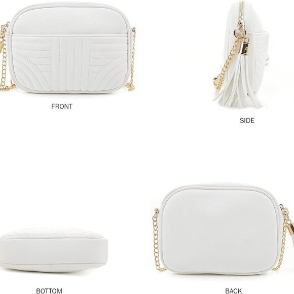 Quilted Crossbody Bags for Women - Stylish Camera Bag with Tassel - Lightweight - Picture 7 of 7